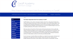 Desktop Screenshot of cardiffacademy.co.uk