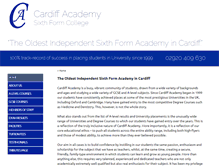 Tablet Screenshot of cardiffacademy.co.uk